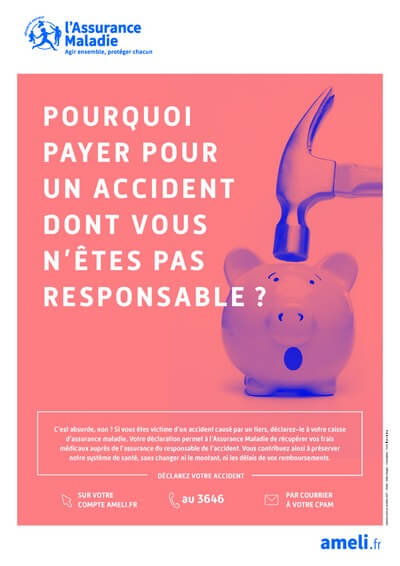 Affiche CPAM - Recours contre tiers