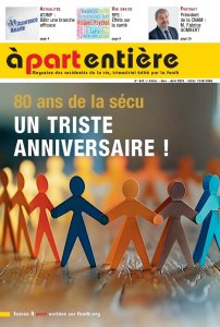 COUVERTURE DU MAGAZINE A PART ENTIERE N°342/ AVRIL-MAI-JUIN 2025